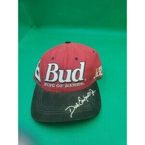 Dale Earnhardt 8 Bud Nascar Hat Adult One Size Fits All Red Logo Adjustable Beer